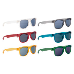 T461, Gafas STY LIFE. Gafas de sol con lentes de cristal oscuro sobre armazón plástico. Amplio espacio de impresión.