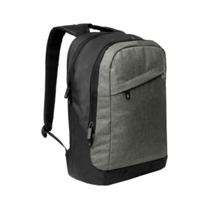 C533, Mochila promocional GREY. Capacidad 19 litros. Polyester 600D Snow: resistente al agua. Mochila con un bolsillo frontal e intermedio con cierre. Compartimento principal acolchado con porta laptop y porta tablet. Parte posterior y correas acolchadas y ajustables. Tiradores de cierres en goma. Laterales y correas de tela impermeable.