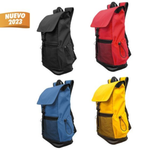 SIN 912, MOCHILA ANTUR. Mochila con bolsa principal con cierre y bolsa frontal.Incluye compartimento para laptop y 2 correas ajustables en la parte inferior.