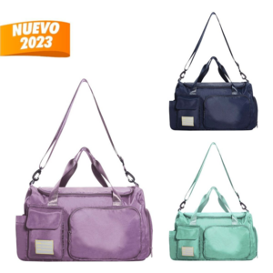 SIN 218, MALETA VANIR. Maleta con bolsa principal con cierre y bolsa interior resistente al agua. Bolsillo lateral izquierdo con cierre de velcro y compartimento lateral para zapatos. Doble bolsa frontal. Incluye aditamento especial trasero para poner en trolley y asa ajustable para hombro con broche removible.