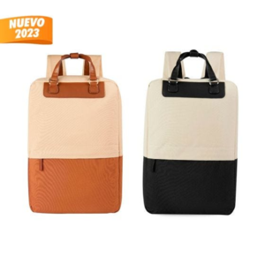 SIN 293, MOCHILA DUBLU. Mochila perfecta para llevar tus pertenencias con estilo y organización. La bolsa principal es espaciosa y cuenta con un compartimento acolchado con broche de velcro para laptop de 16