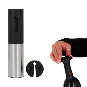 HO 173, MOSELA. Destapador de vinos automático recargable con corta etiqueta. Incluye cable de carga tpo C.