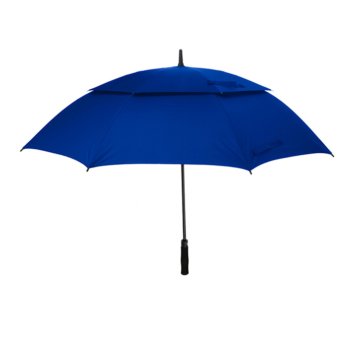 PM 18, REGG. Paraguas antiviento con apertura automática, 8 gajos, mango de EVA y doble broche de velcro. Incluye funda con agarradera.