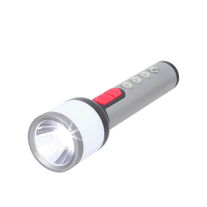 HR 052, LUX. Lámpara recargable de luz led con 3 niveles de intensidad y luz lateral. Incluye cable tipo C.
